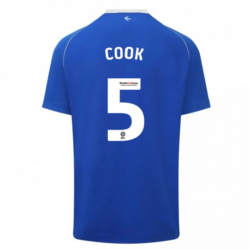 Danxen Hombre Camiseta Freddie Cook #5 Azul 1ª Equipación 2023/24 La Camisa