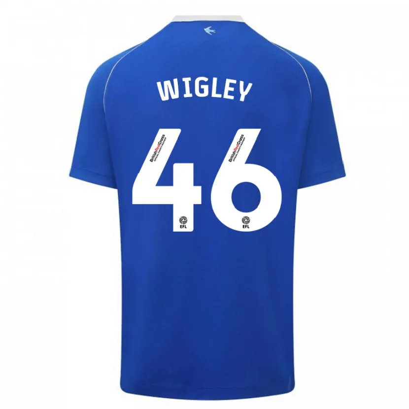 Danxen Hombre Camiseta Morgan Wigley #46 Azul 1ª Equipación 2023/24 La Camisa