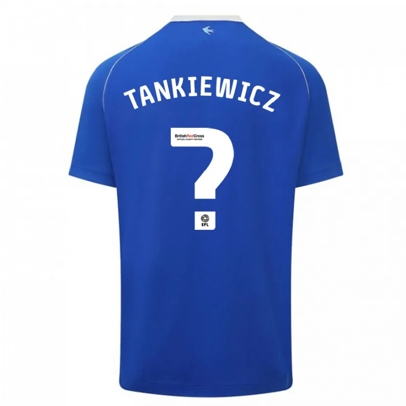 Danxen Hombre Camiseta Rob Tankiewicz #0 Azul 1ª Equipación 2023/24 La Camisa