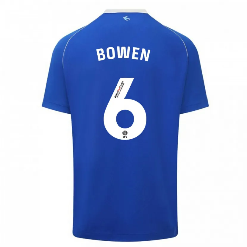 Danxen Hombre Camiseta Megan Bowen #6 Azul 1ª Equipación 2023/24 La Camisa