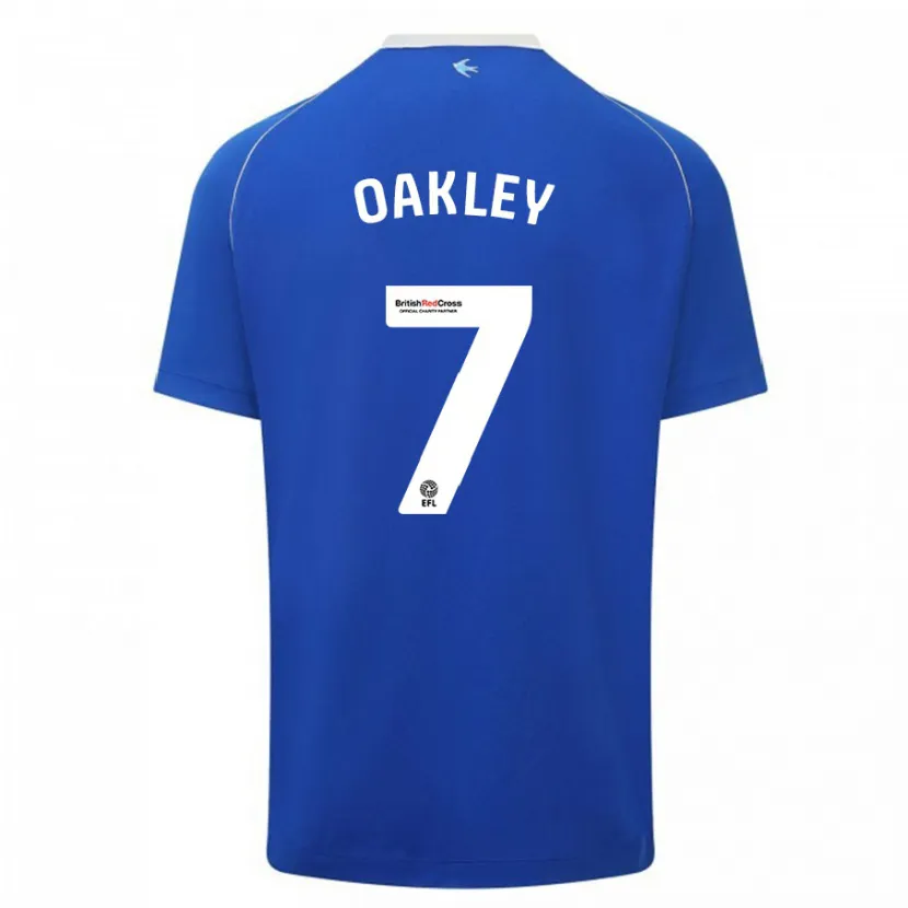 Danxen Hombre Camiseta Rhianne Oakley #7 Azul 1ª Equipación 2023/24 La Camisa