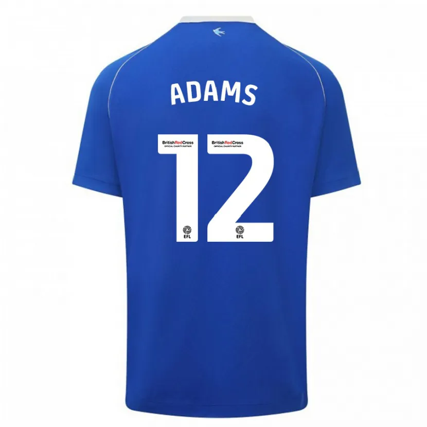 Danxen Hombre Camiseta Kelly Adams #12 Azul 1ª Equipación 2023/24 La Camisa