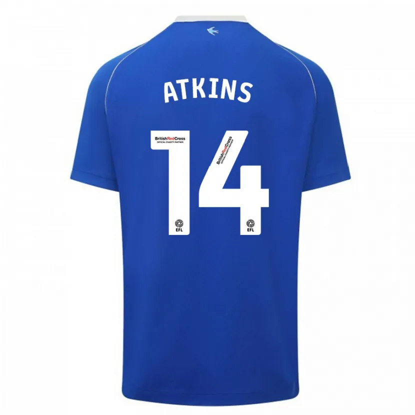 Danxen Hombre Camiseta Zoe Atkins #14 Azul 1ª Equipación 2023/24 La Camisa