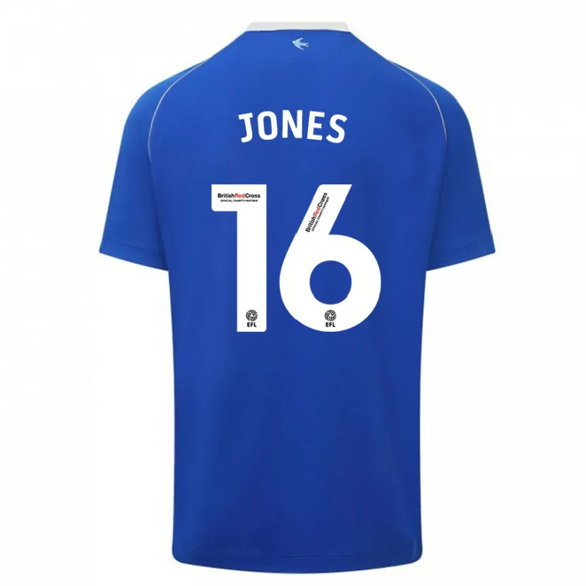 Danxen Hombre Camiseta Ellie Jones #16 Azul 1ª Equipación 2023/24 La Camisa