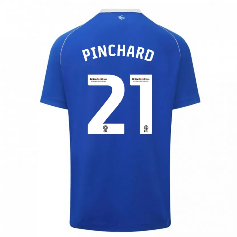 Danxen Hombre Camiseta Cerys Pinchard #21 Azul 1ª Equipación 2023/24 La Camisa