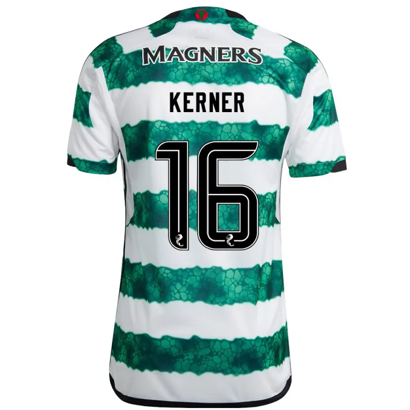 Danxen Hombre Camiseta Hana Kerner #16 Verde 1ª Equipación 2023/24 La Camisa