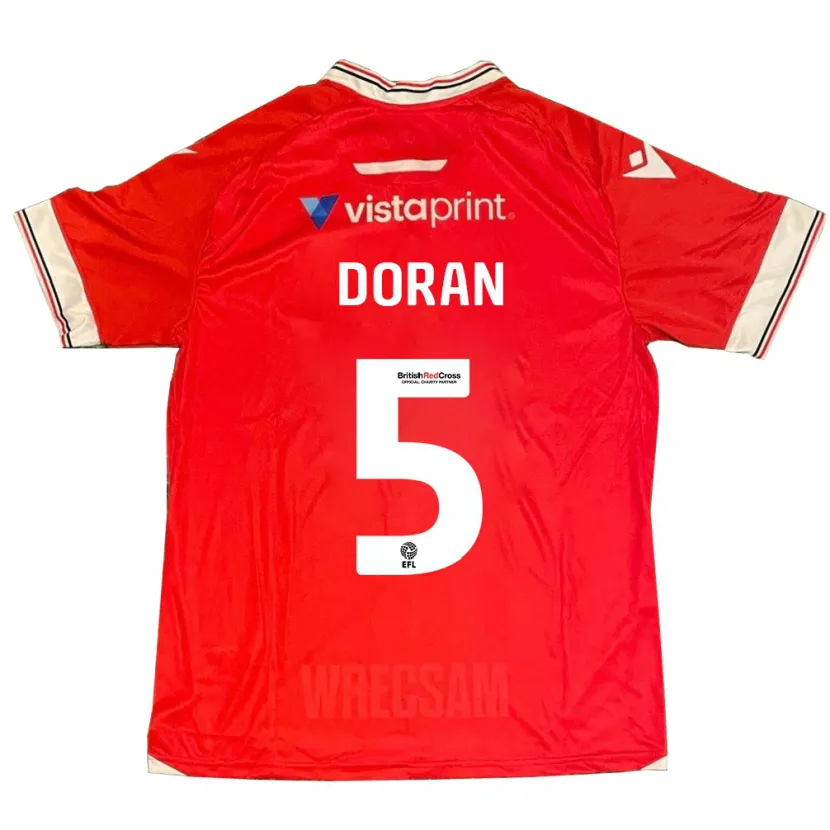 Danxen Hombre Camiseta Louisha Doran #5 Rojo 1ª Equipación 2023/24 La Camisa