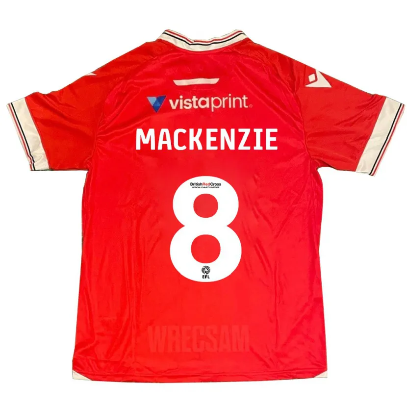 Danxen Hombre Camiseta Libby Mackenzie #8 Rojo 1ª Equipación 2023/24 La Camisa