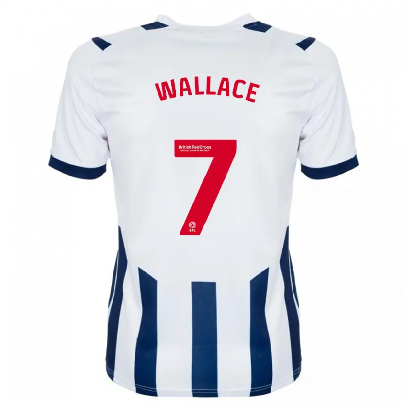 Danxen Hombre Camiseta Jed Wallace #7 Blanco 1ª Equipación 2023/24 La Camisa