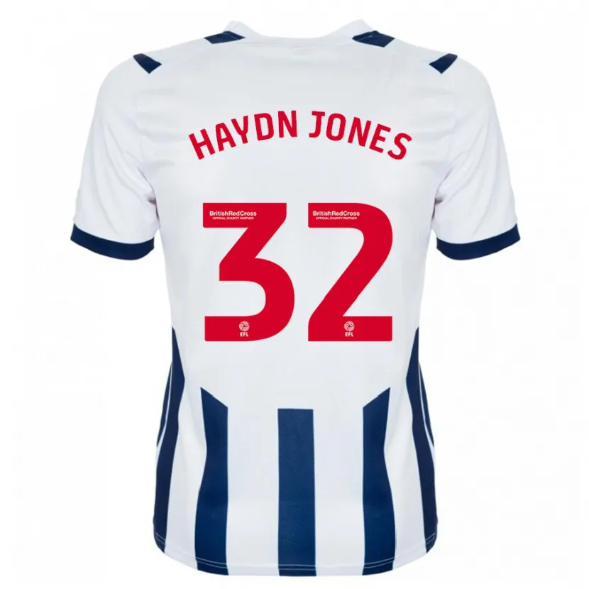 Danxen Hombre Camiseta Mackenzie Haydn-Jones #32 Blanco 1ª Equipación 2023/24 La Camisa