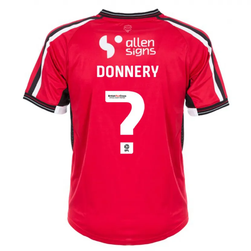 Danxen Hombre Camiseta Julian Donnery #0 Rojo 1ª Equipación 2023/24 La Camisa