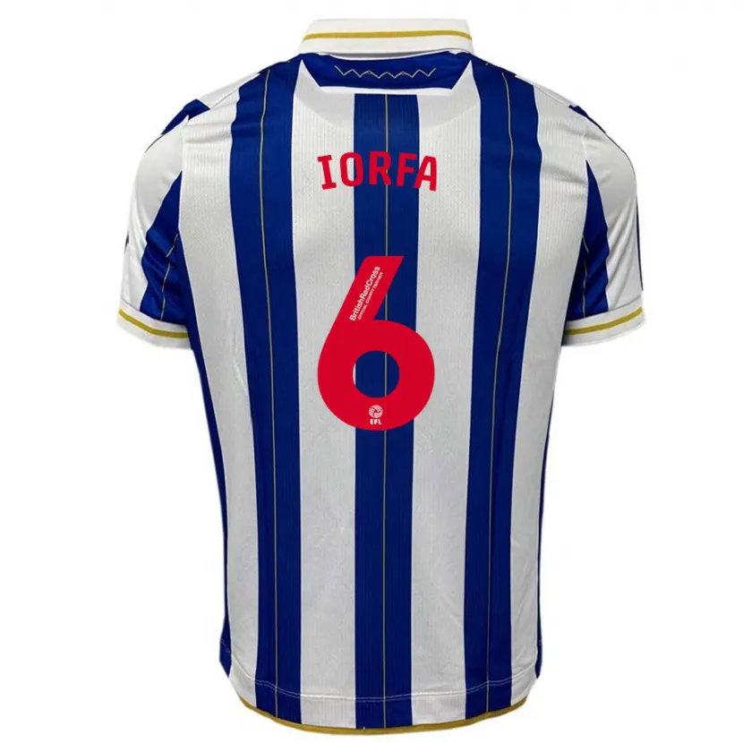 Danxen Hombre Camiseta Dominic Iorfa #6 Azul Blanco 1ª Equipación 2023/24 La Camisa