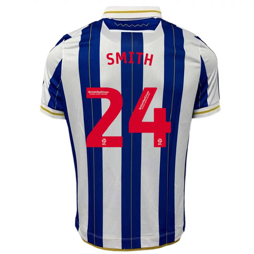 Danxen Hombre Camiseta Michael Smith #24 Azul Blanco 1ª Equipación 2023/24 La Camisa