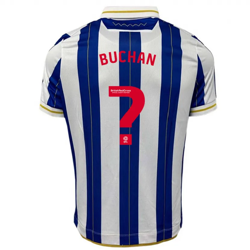 Danxen Hombre Camiseta Jay Buchan #0 Azul Blanco 1ª Equipación 2023/24 La Camisa