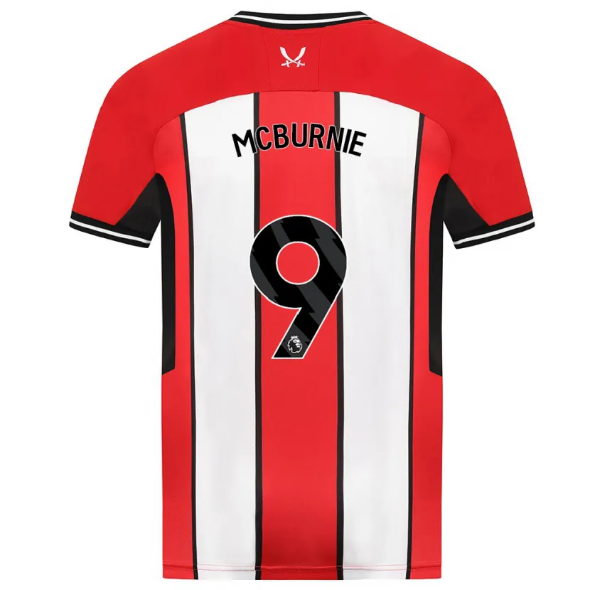 Danxen Hombre Camiseta Oli Mcburnie #9 Rojo 1ª Equipación 2023/24 La Camisa