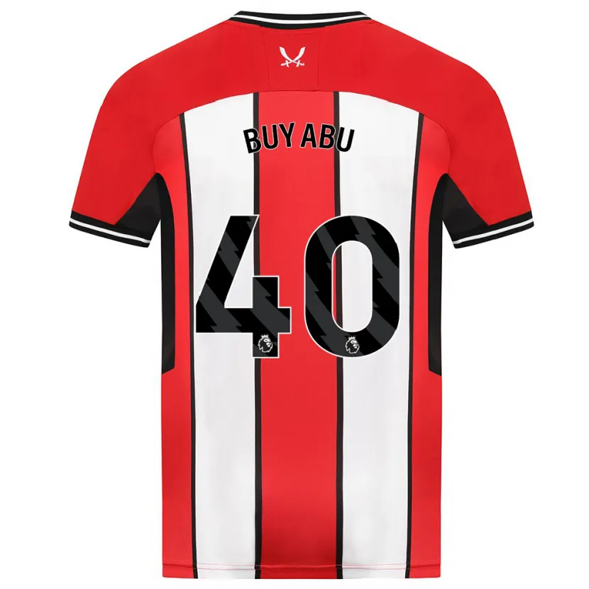 Danxen Hombre Camiseta Jili Buyabu #40 Rojo 1ª Equipación 2023/24 La Camisa