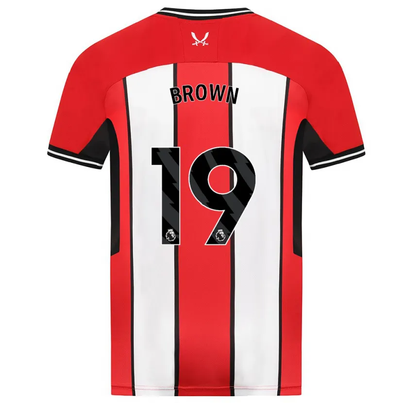 Danxen Hombre Camiseta Alanta Brown #19 Rojo 1ª Equipación 2023/24 La Camisa