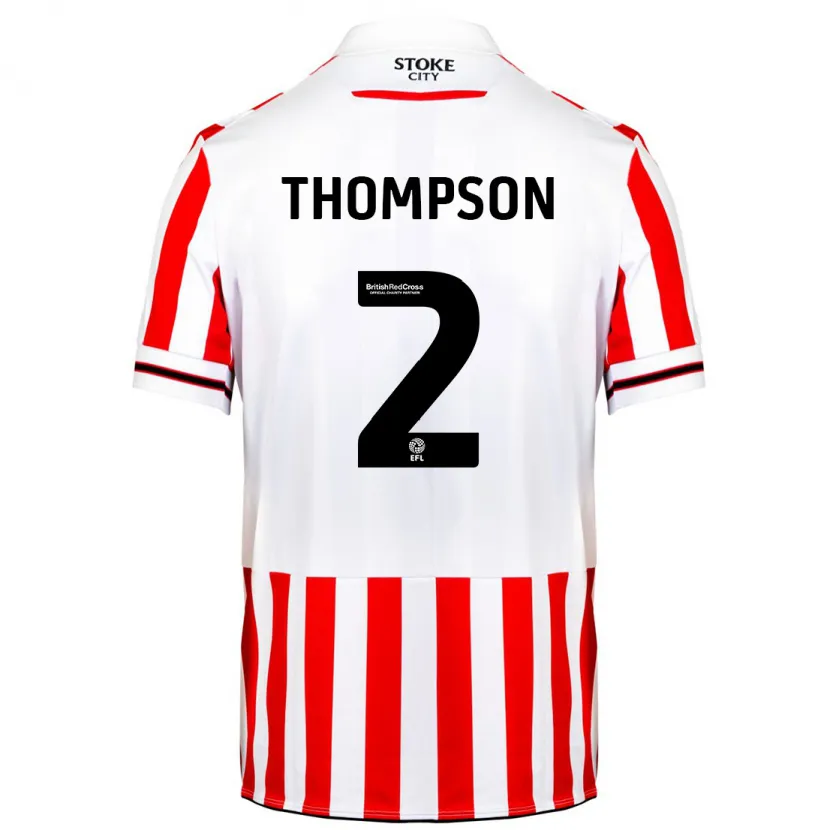 Danxen Hombre Camiseta Sophie Thompson #2 Rojo Blanco 1ª Equipación 2023/24 La Camisa