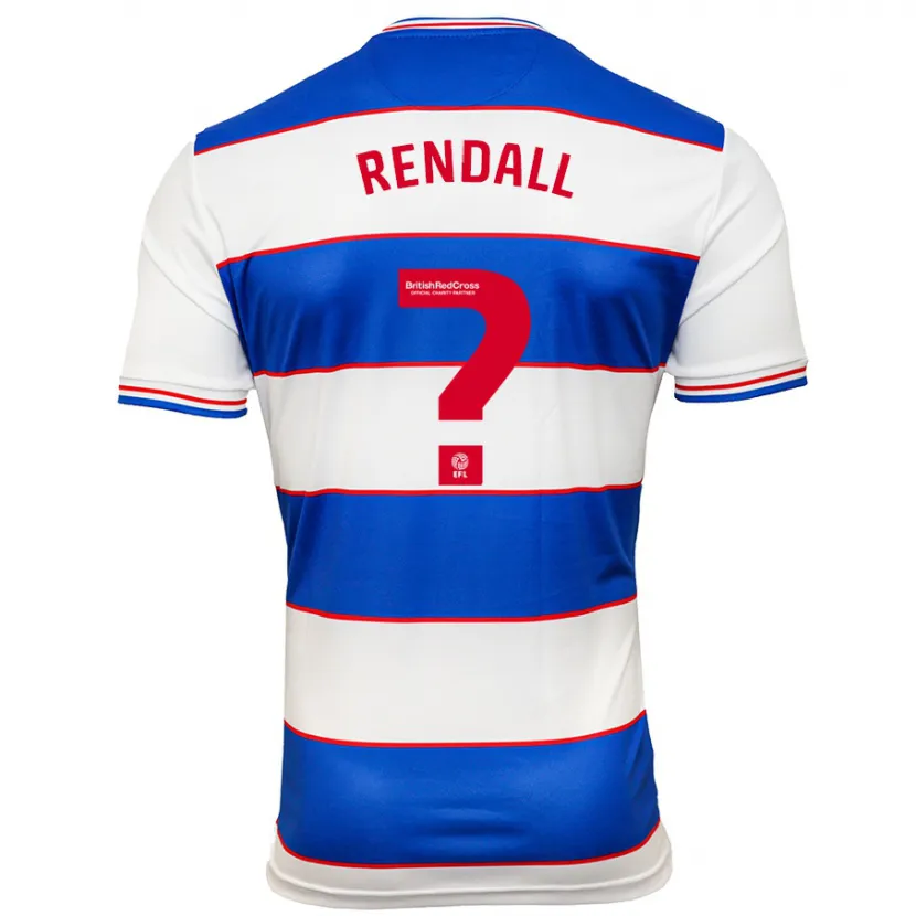 Danxen Hombre Camiseta Trent Rendall #0 Blanco Azul 1ª Equipación 2023/24 La Camisa