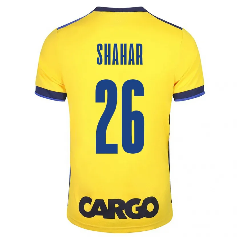 Danxen Hombre Camiseta Ido Shahar #26 Amarillo 1ª Equipación 2023/24 La Camisa