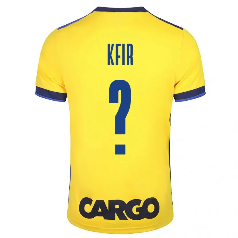 Danxen Hombre Camiseta Yuval Kfir #0 Amarillo 1ª Equipación 2023/24 La Camisa