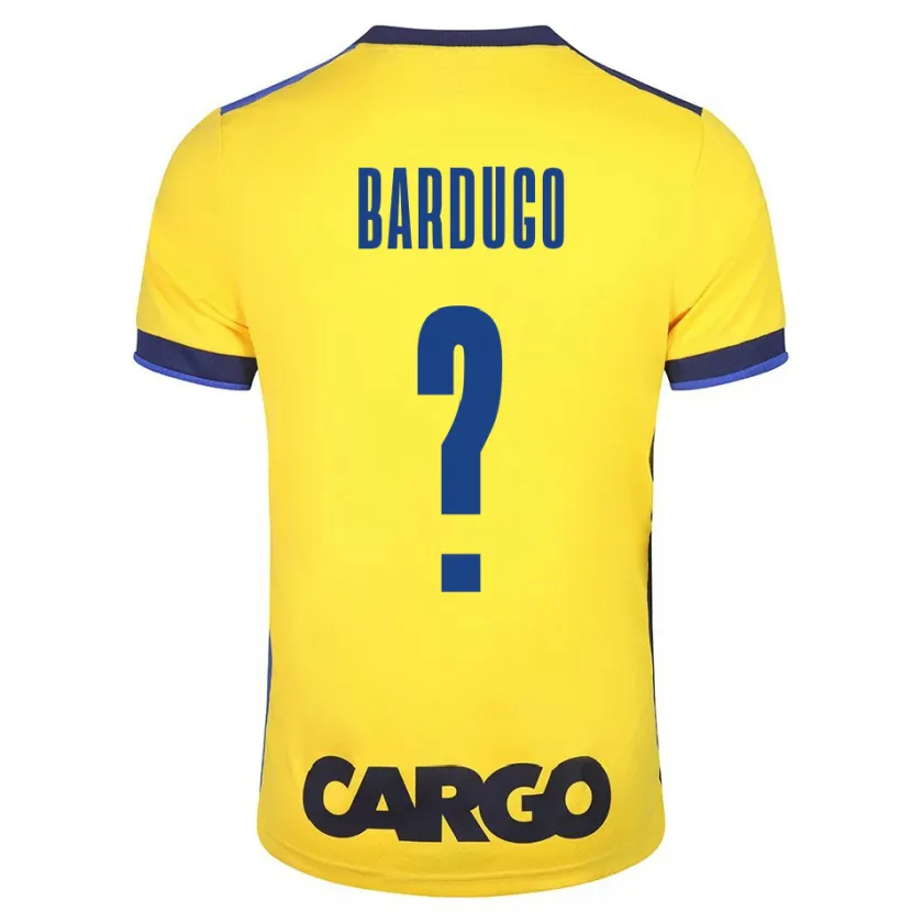 Danxen Hombre Camiseta Ori Bardugo #0 Amarillo 1ª Equipación 2023/24 La Camisa