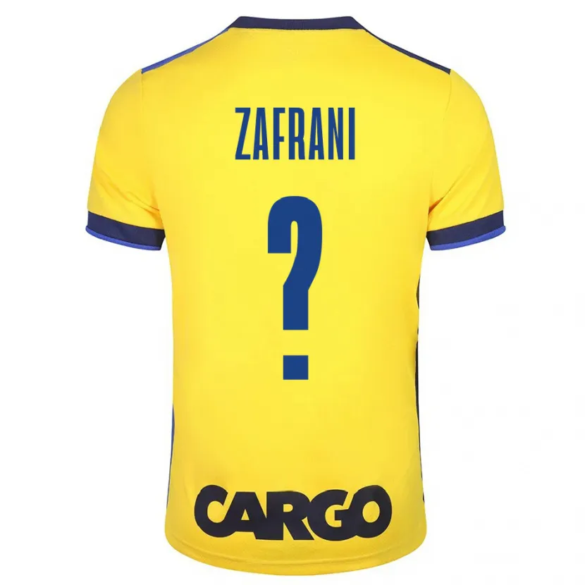 Danxen Hombre Camiseta Itay Zafrani #0 Amarillo 1ª Equipación 2023/24 La Camisa