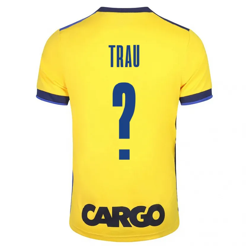 Danxen Hombre Camiseta Idan Trau #0 Amarillo 1ª Equipación 2023/24 La Camisa