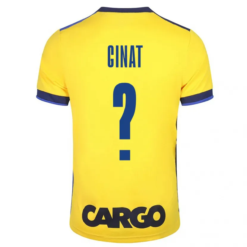 Danxen Hombre Camiseta Eran Ginat #0 Amarillo 1ª Equipación 2023/24 La Camisa