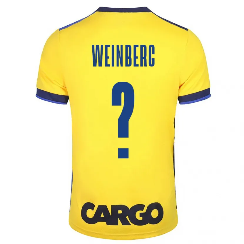 Danxen Hombre Camiseta Idan Weinberg #0 Amarillo 1ª Equipación 2023/24 La Camisa