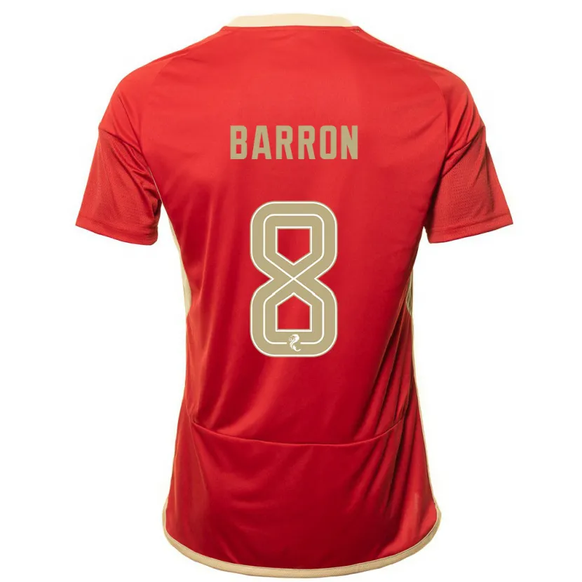 Danxen Hombre Camiseta Connor Barron #8 Rojo 1ª Equipación 2023/24 La Camisa