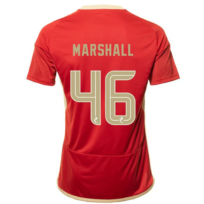 Danxen Hombre Camiseta Findlay Marshall #46 Rojo 1ª Equipación 2023/24 La Camisa