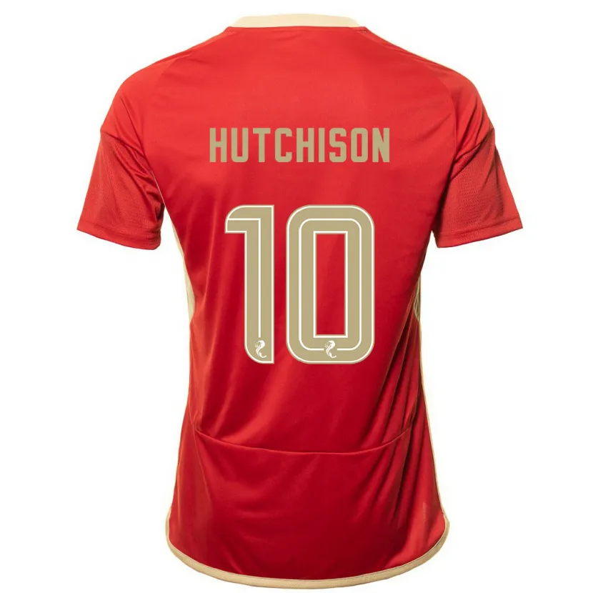 Danxen Hombre Camiseta Bayley Hutchison #10 Rojo 1ª Equipación 2023/24 La Camisa