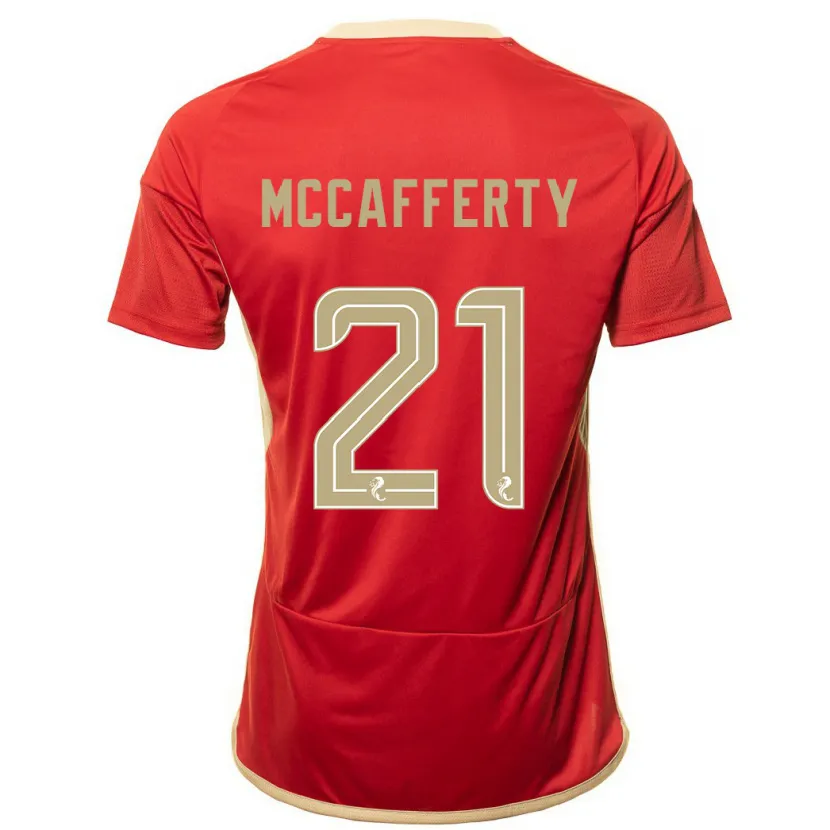 Danxen Hombre Camiseta Eirinn Mccafferty #21 Rojo 1ª Equipación 2023/24 La Camisa