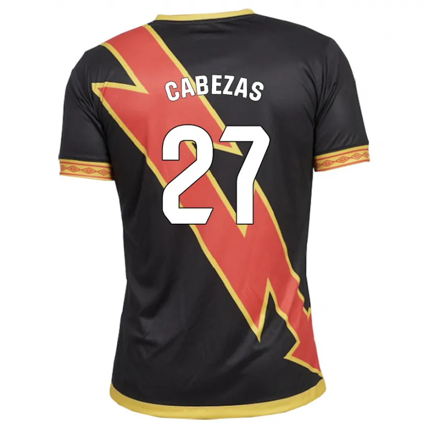 Danxen Hombre Camiseta Claudia María Cabezas #27 Negro 2ª Equipación 2023/24 La Camisa