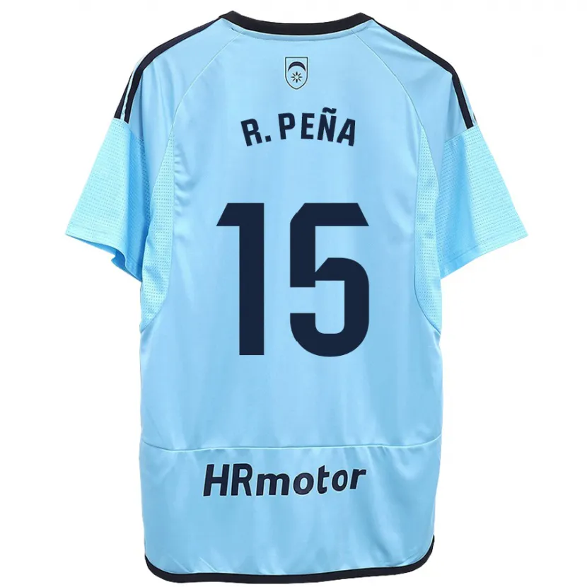 Danxen Hombre Camiseta Rubén Peña #15 Azul 2ª Equipación 2023/24 La Camisa