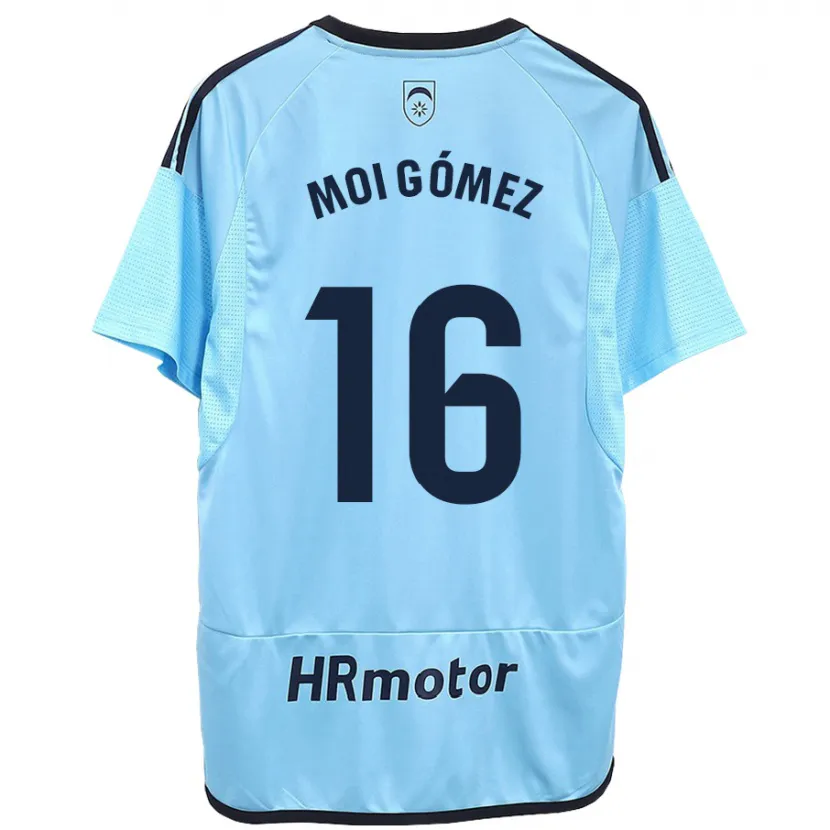 Danxen Hombre Camiseta Moi Gómez #16 Azul 2ª Equipación 2023/24 La Camisa