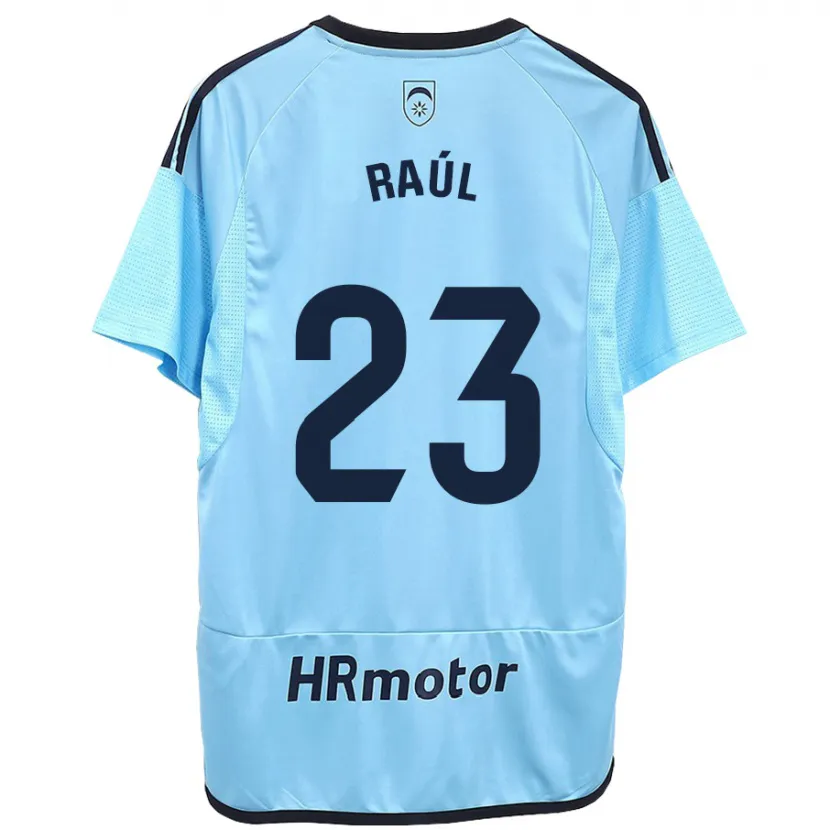 Danxen Hombre Camiseta Raúl García #23 Azul 2ª Equipación 2023/24 La Camisa