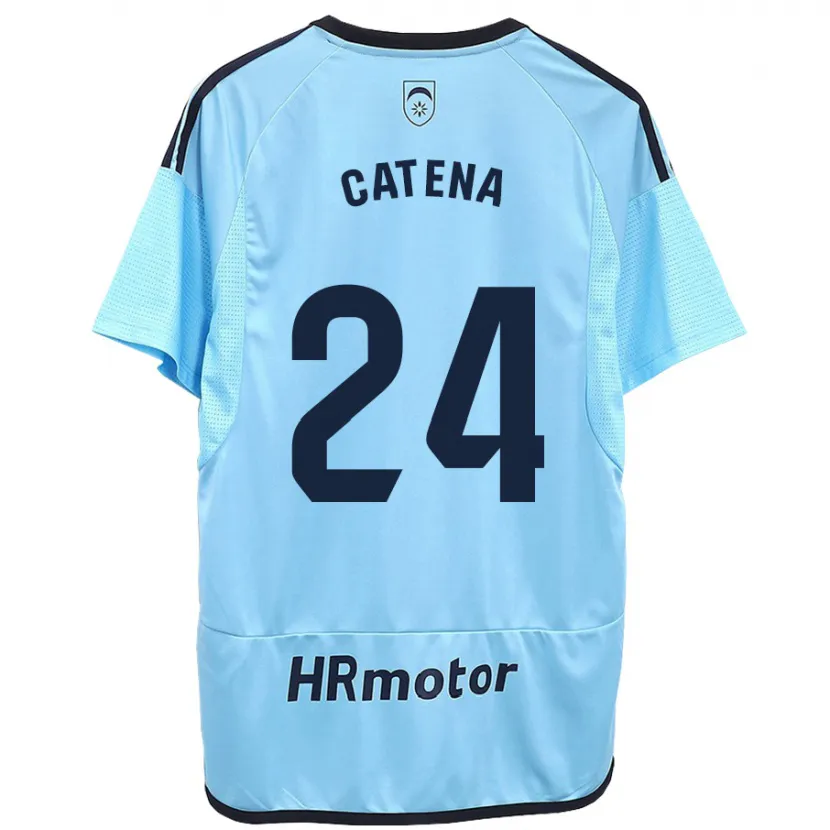 Danxen Hombre Camiseta Alejandro Catena #24 Azul 2ª Equipación 2023/24 La Camisa