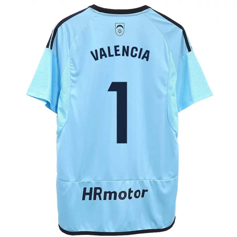 Danxen Hombre Camiseta Pablo Valencia #1 Azul 2ª Equipación 2023/24 La Camisa