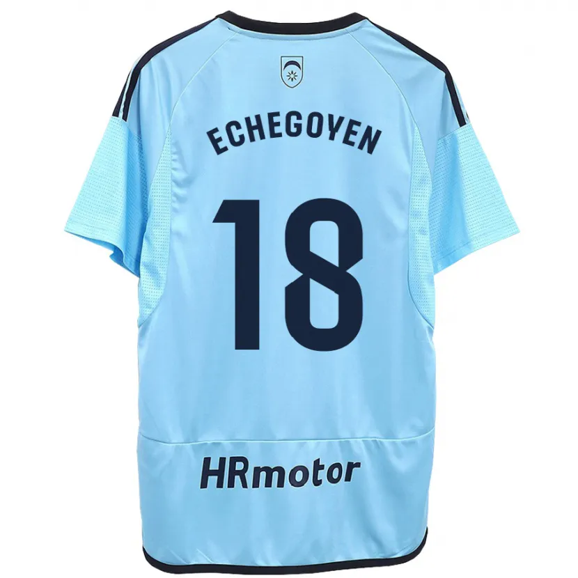 Danxen Hombre Camiseta Mauro Echegoyen #18 Azul 2ª Equipación 2023/24 La Camisa