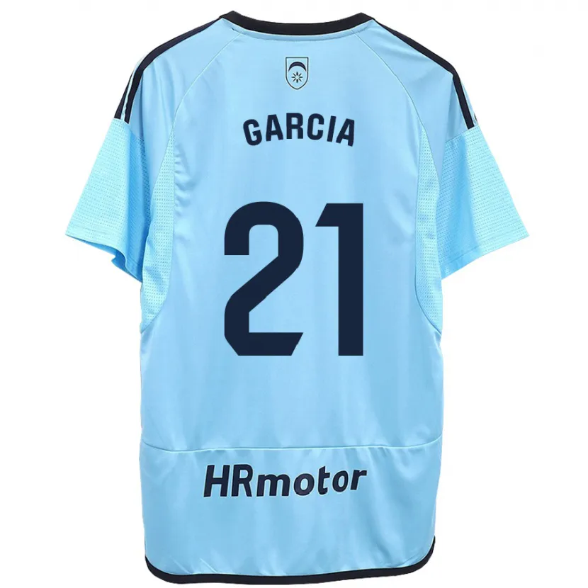 Danxen Hombre Camiseta Jon García #21 Azul 2ª Equipación 2023/24 La Camisa