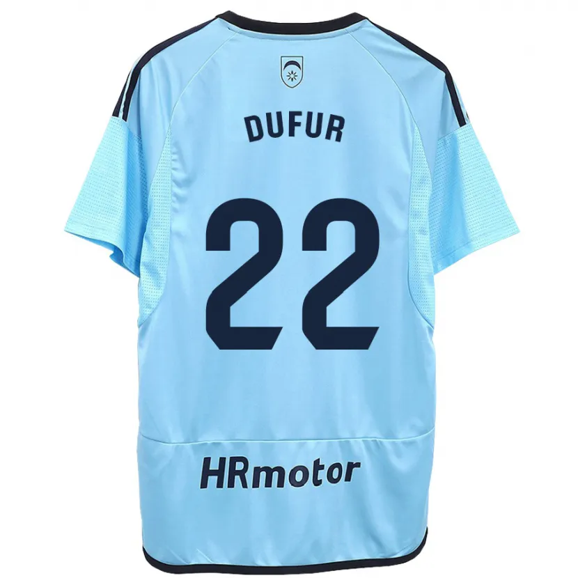 Danxen Hombre Camiseta Ander Dufur #22 Azul 2ª Equipación 2023/24 La Camisa