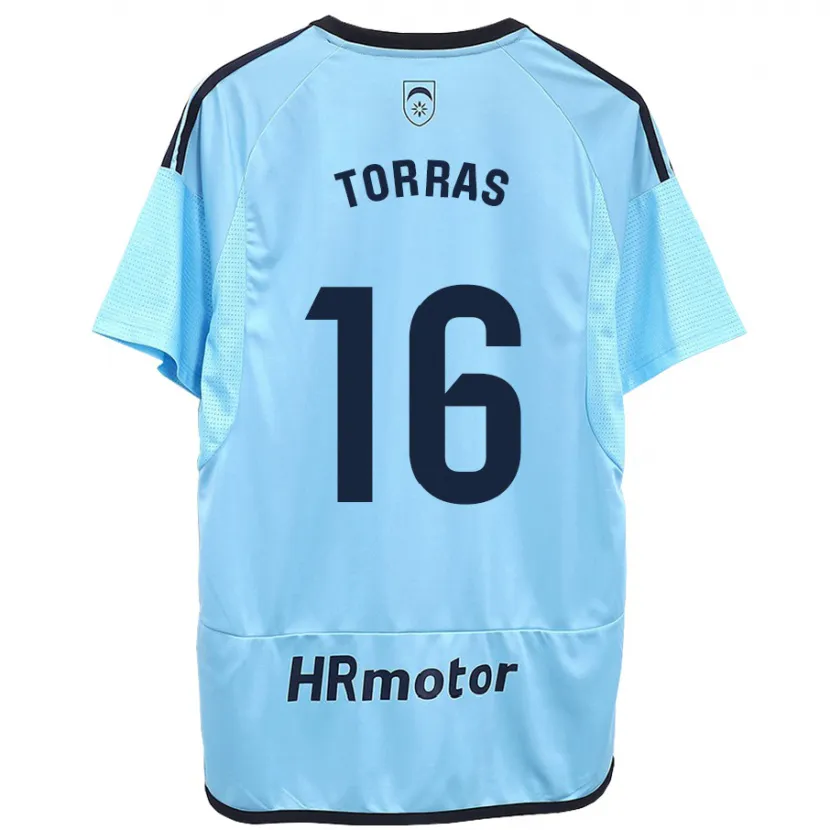 Danxen Hombre Camiseta Mar Torrás De Fortuny #16 Azul 2ª Equipación 2023/24 La Camisa