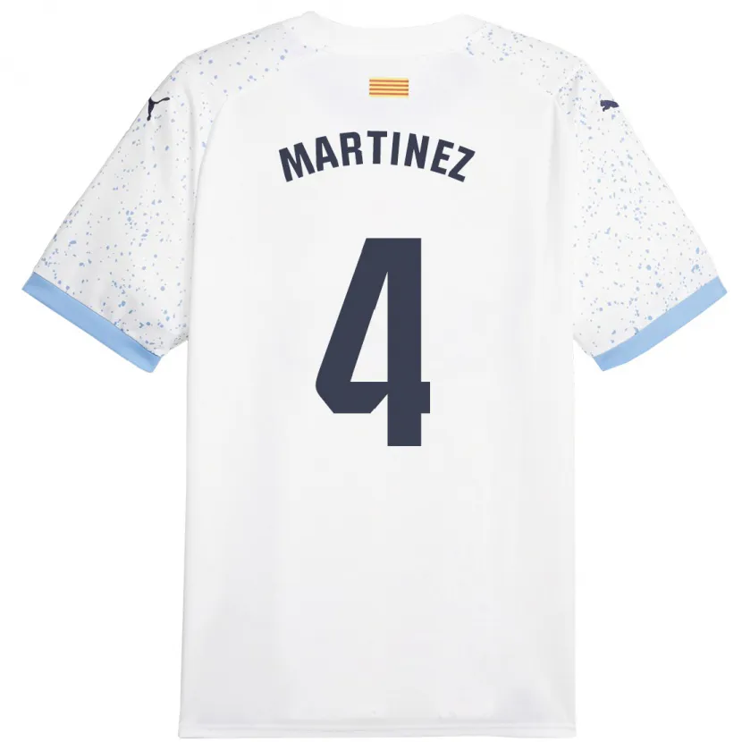 Danxen Hombre Camiseta Arnau Martínez #4 Blanco 2ª Equipación 2023/24 La Camisa