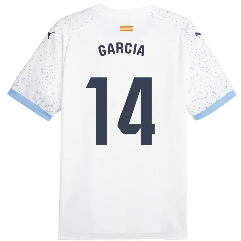 Danxen Hombre Camiseta Aleix García #14 Blanco 2ª Equipación 2023/24 La Camisa