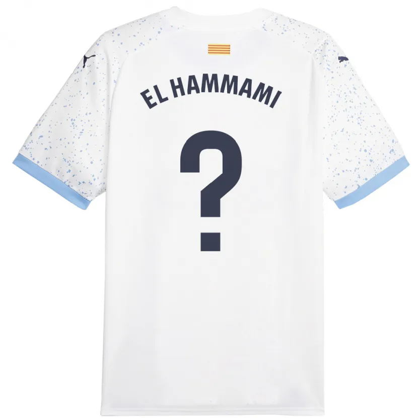 Danxen Hombre Camiseta Ayoub El Hammami #0 Blanco 2ª Equipación 2023/24 La Camisa