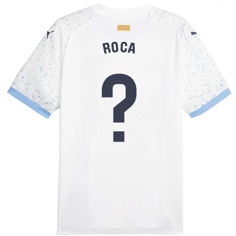 Danxen Hombre Camiseta Joel Roca #0 Blanco 2ª Equipación 2023/24 La Camisa