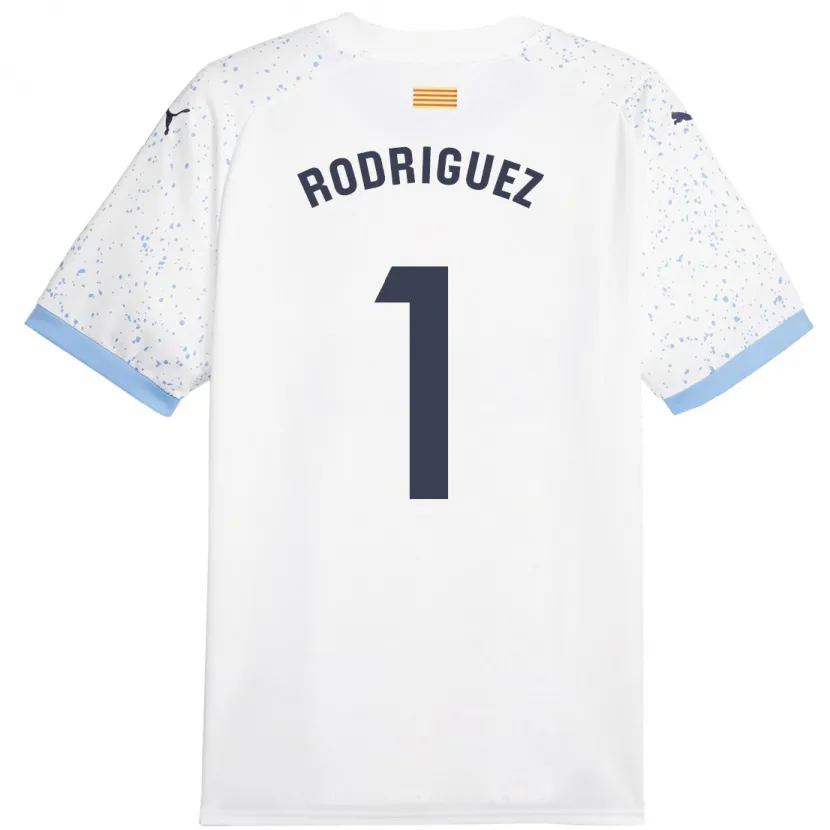 Danxen Hombre Camiseta Maria Rodríguez #1 Blanco 2ª Equipación 2023/24 La Camisa