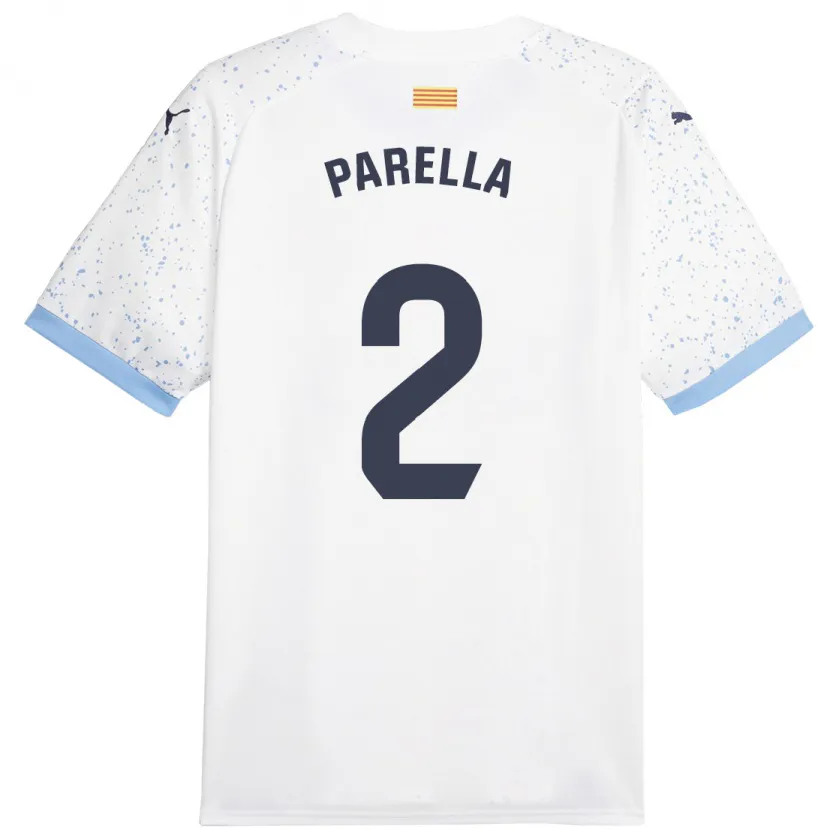 Danxen Hombre Camiseta Virginia Parella #2 Blanco 2ª Equipación 2023/24 La Camisa